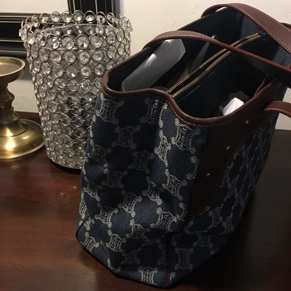 Celine Denim Monogram bag - Picture 2 of 6
